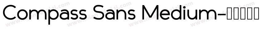 Compass Sans Medium字体转换